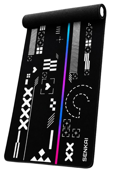 Deskmat Origin Protocol - Dark Chrome Edition