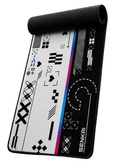 Deskmat Origin Protocol - White Chrome Edition