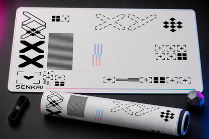 Deskmat Origin Protocol - Clean White Edition - Senkai