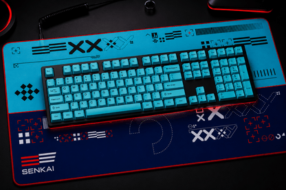 Deskmat Origin Protocol - Cyber Blue Edition - Senkai