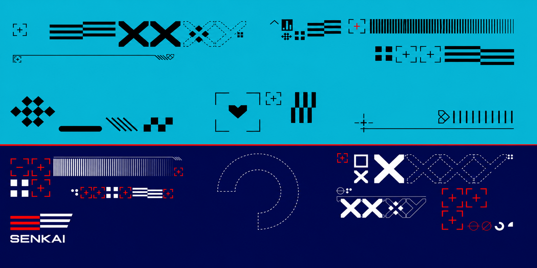 Deskmat Origin Protocol - Cyber Blue Edition - Senkai
