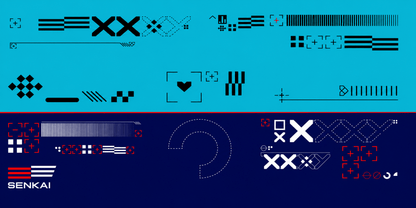 Deskmat Origin Protocol - Cyber Blue Edition - Senkai
