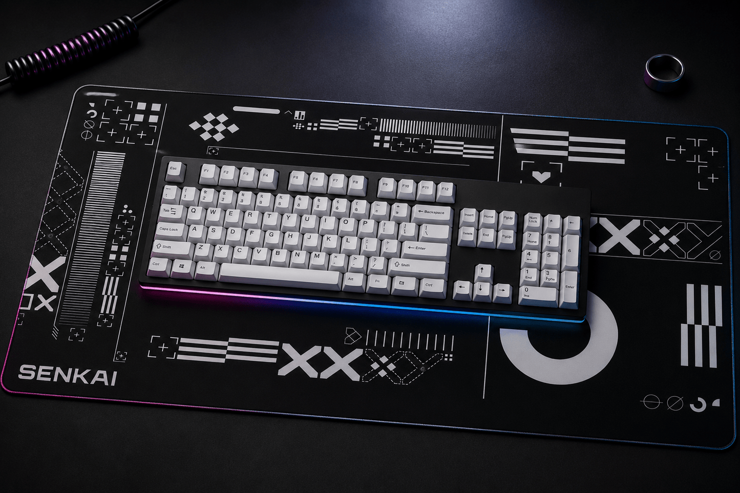 Deskmat Origin Protocol - Dark Edition - Senkai