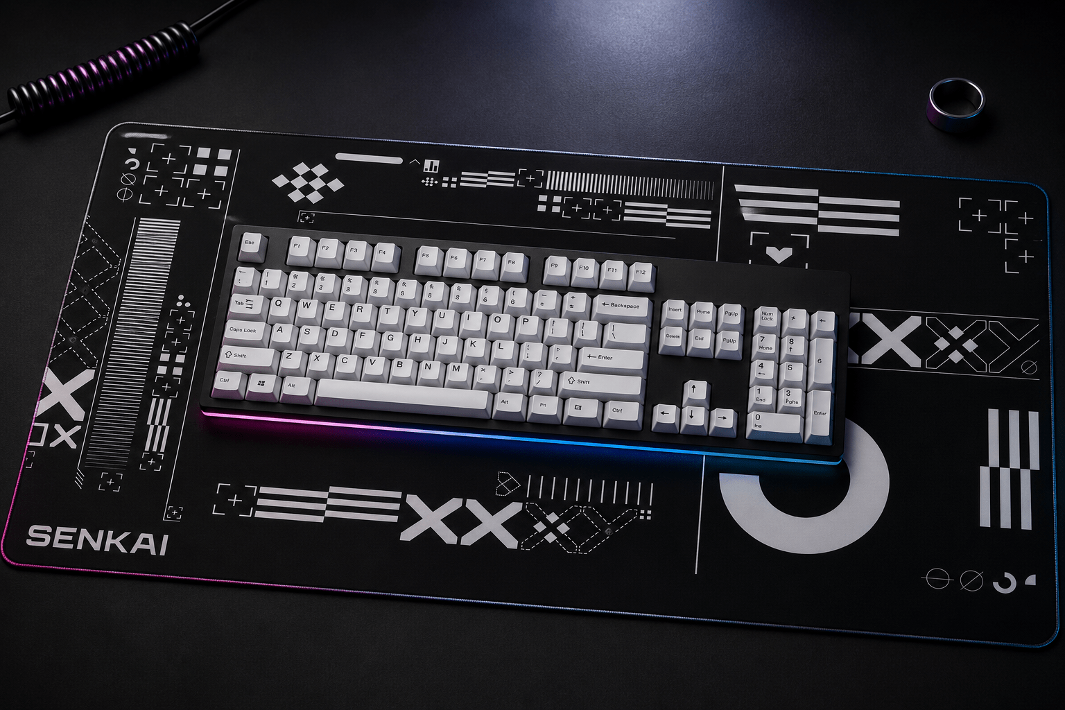 Deskmat Origin Protocol - Dark Edition - Senkai