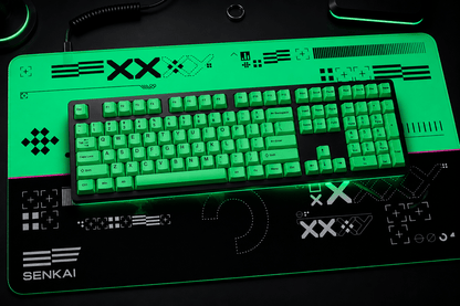 Deskmat Origin Protocol - Green Acid Edition - Senkai