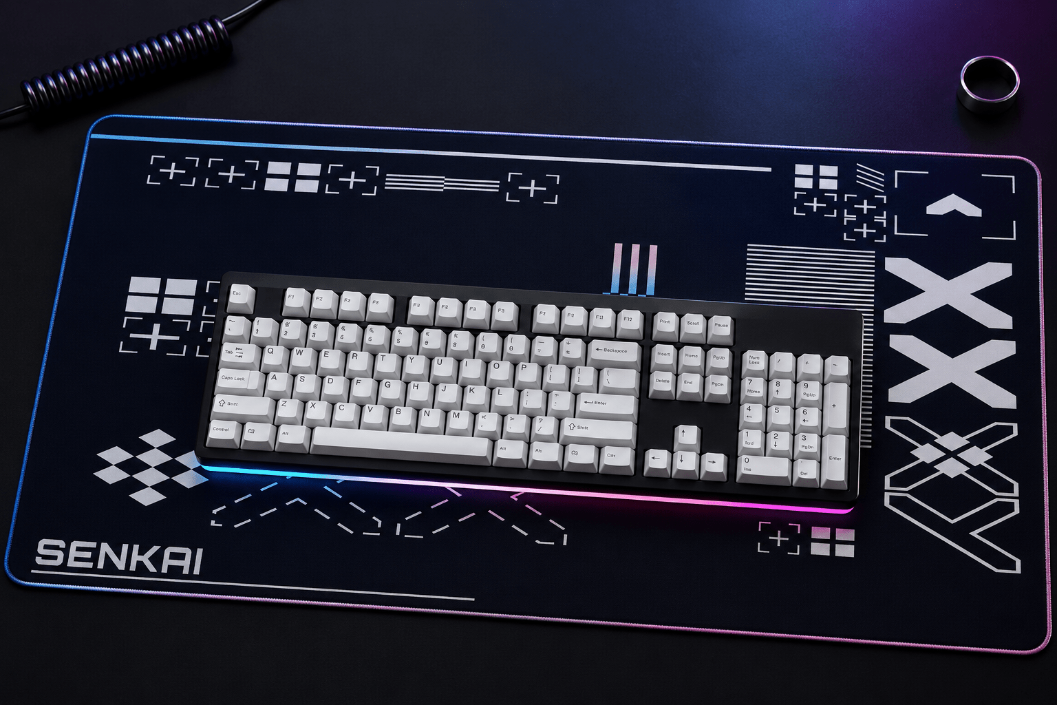Deskmat Origin Protocol - Midnight Blue Edition - Senkai