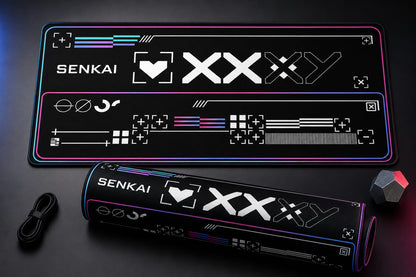 Deskmat Origin Protocol - Neon Frame Edition - Senkai