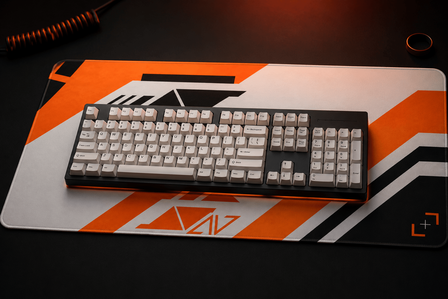 Deskmat Origin Protocol - Orange Strike Edition - Senkai