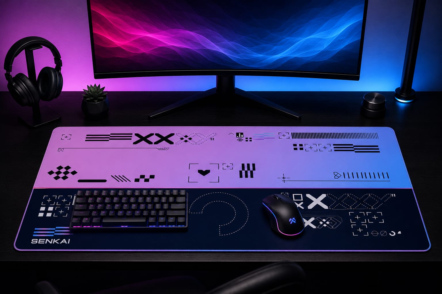 Deskmat Origin Protocol - Purple Haze Edition - Senkai