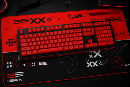 Deskmat Origin Protocol - Red Edition - Senkai